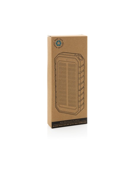 Powerbank solare 10.000 mAh 10W in plastica RCS